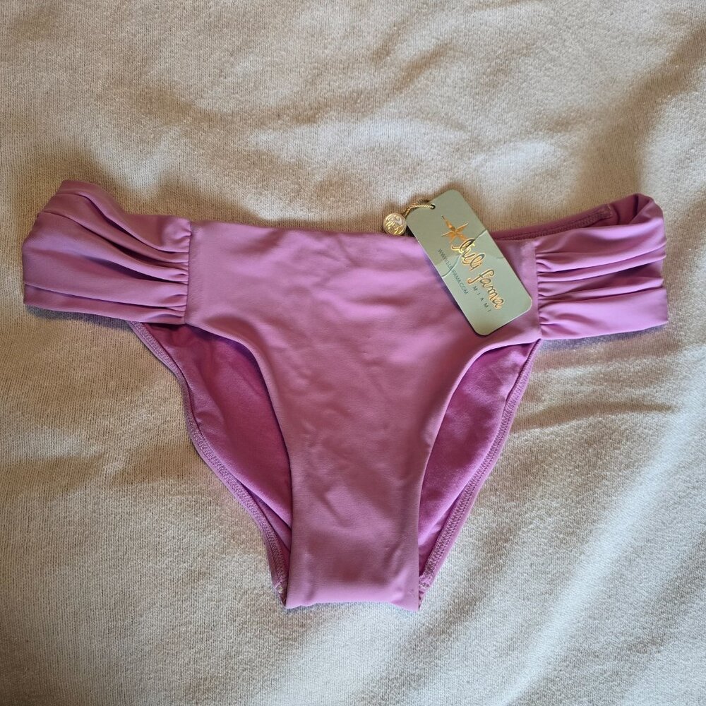 Luli Fama Miami Womens Lilac Bikini Bottom Small Cosita Buena L176M18 NEW NWT